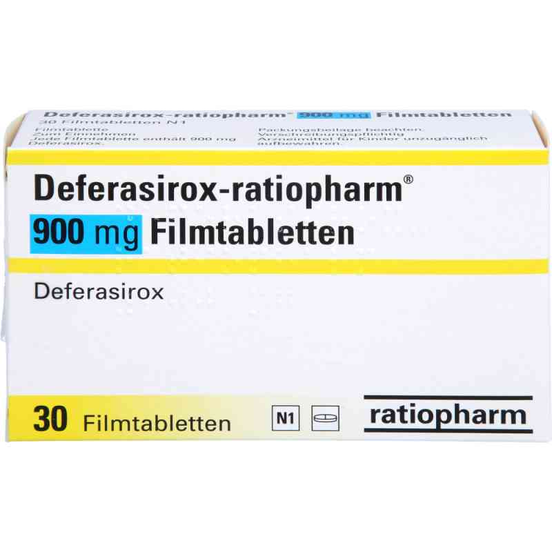 Deferasirox-ratiopharm 900 Mg Filmtabletten 30 stk von ratiopharm GmbH PZN 18200018