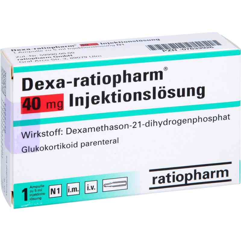Dexa-ratiopharm 40 mg Injektionslösung Ampullen 1 stk von ratiopharm GmbH PZN 07633926