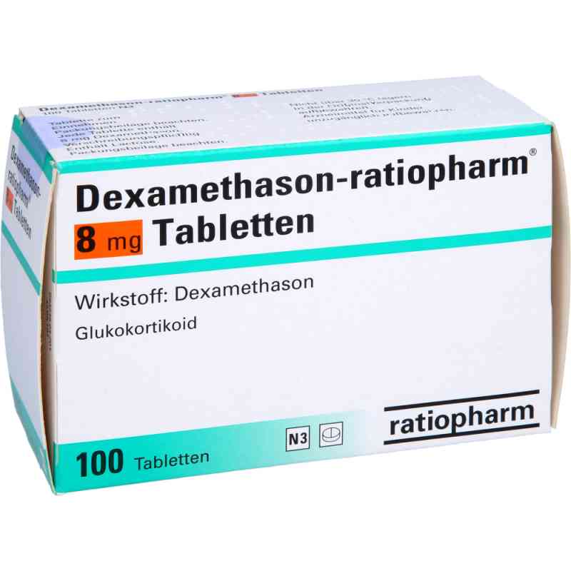 Dexamethason-ratiopharm 8 mg Tabletten 100 stk von ratiopharm GmbH PZN 02214716