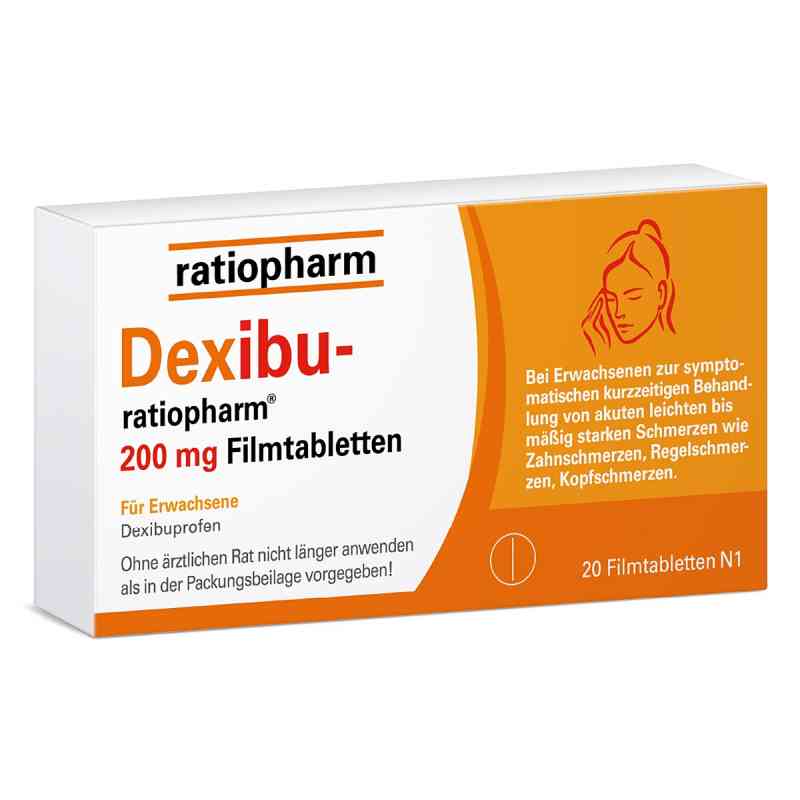 Dexibu-ratiopharm 200 Mg Filmtabletten 20 stk von ratiopharm GmbH PZN 19185114