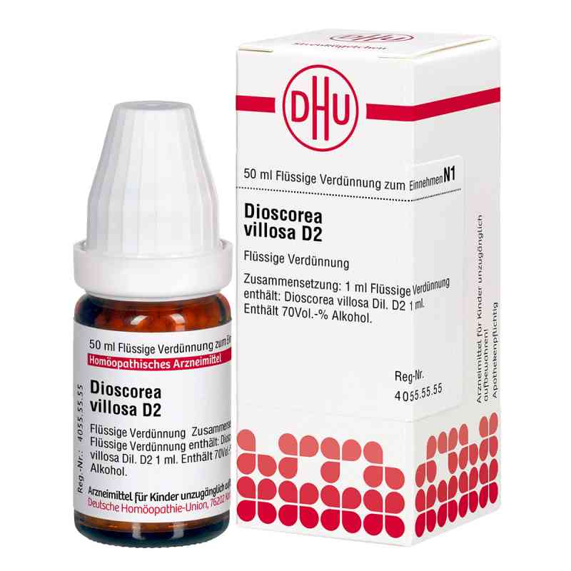 Dioscorea Villosa D2 Dilution 50 ml von DHU-Arzneimittel GmbH & Co. KG PZN 00546704