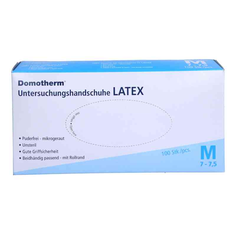 Domotherm Untersuchungshandschuhe Latex Unsteril Puderfrei M Bla 100 stk von Uebe Medical GmbH PZN 17247673