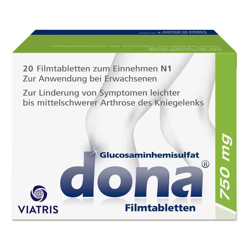 Dona 750 mg bei leichter bis mittelschwerer Knie-Arthrose 20 stk von Viatris Healthcare GmbH PZN 00868678