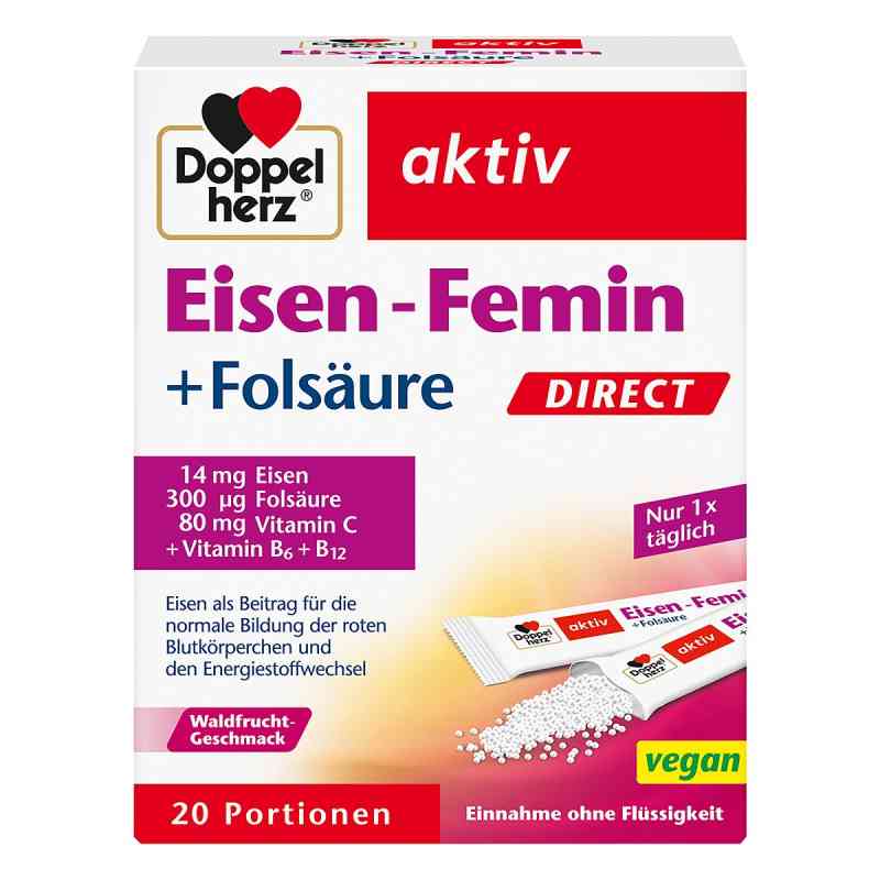 Doppelherz aktiv Eisen - Femin DIRECT 20 stk von Queisser Pharma GmbH & Co. KG PZN 01446577