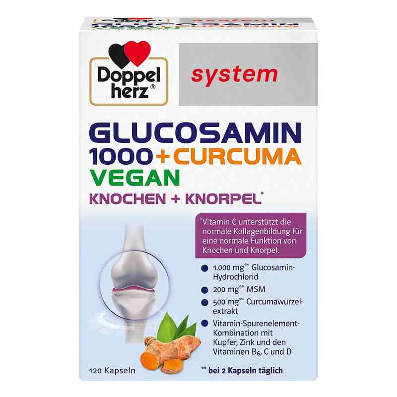 Doppelherz Glucosamin 1000+curcuma Vegan Syst.kps. 120 stk von Queisser Pharma GmbH & Co. KG PZN 17250534