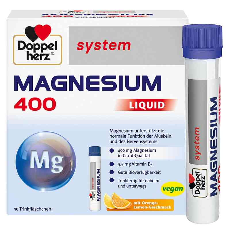Doppelherz Magnesium 400 Liquid System Trinkampulle (n) 10 stk von Queisser Pharma GmbH & Co. KG PZN 17987430