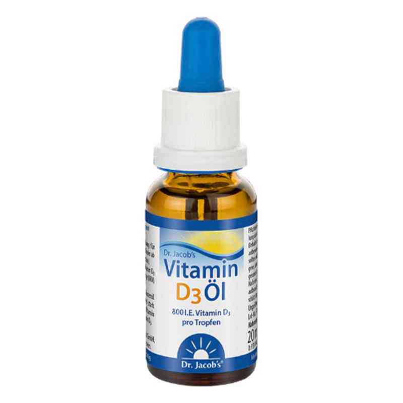 Dr. Jacob's Vitamin D3 Öl 640 Tropfen 800 IE D3 vegetarisch 20 ml von Dr. Jacob's Medical GmbH PZN 10038446