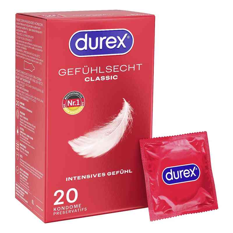Durex Gefühlsecht classic Kondome 20 stk von Reckitt Benckiser Deutschland GmbH PZN 16596667