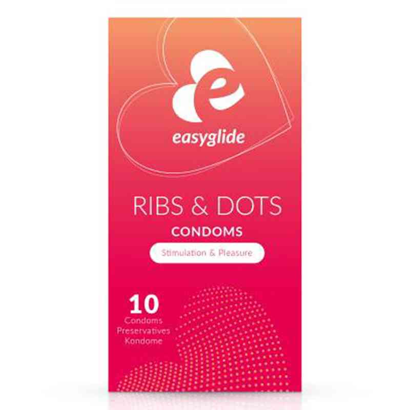 Easyglide Ribs and Dots Condoms 10 stk von  PZN 08103630