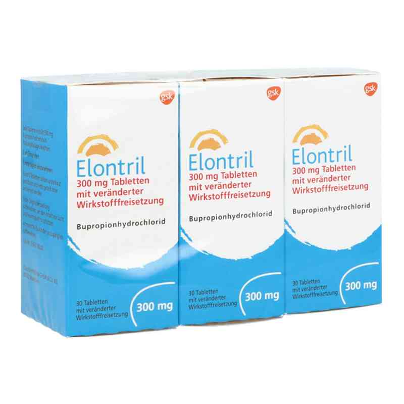 Elontril 300 mg Tabletten mit veränd.wirkst.freisetz. 90 stk von GlaxoSmithKline GmbH & Co. KG PZN 02084923