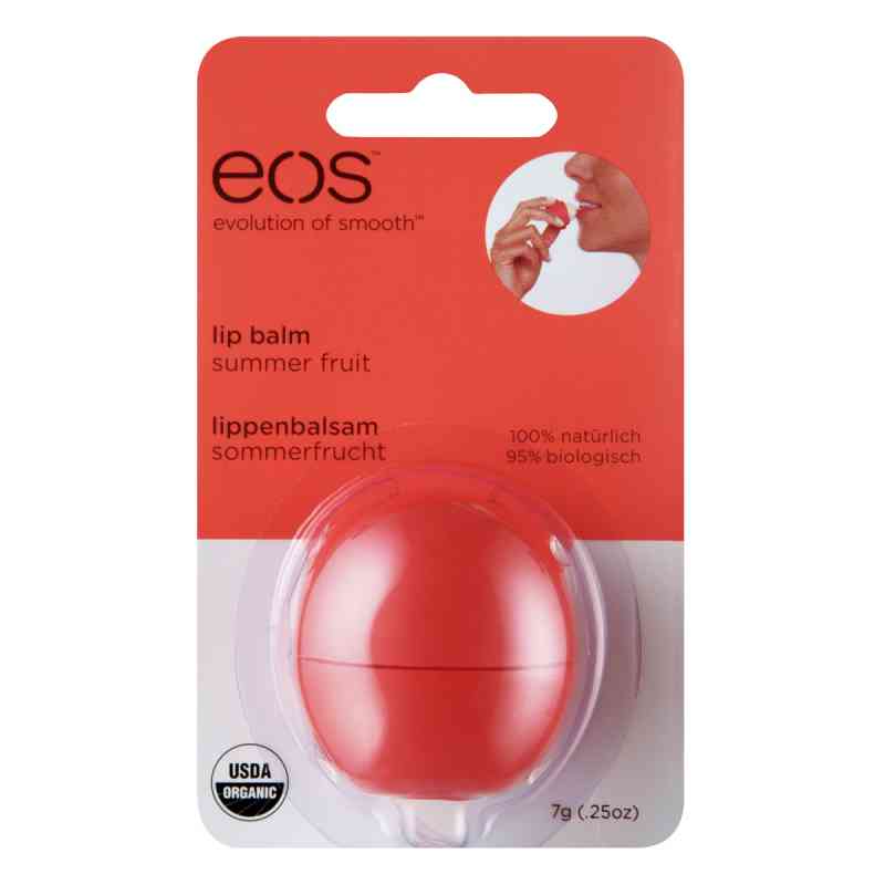 Eos Summer Fruit Organic Lip Balm Blister 1 stk von WEPA Apothekenbedarf GmbH & Co K PZN 11340383