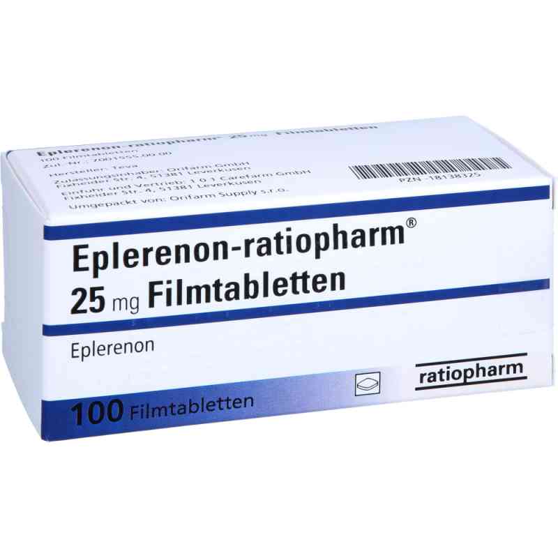 Eplerenon-ratiopharm 25 Mg Filmtabletten 100 stk von 1 0 1 Carefarm GmbH PZN 18138325