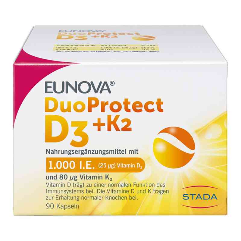 Eunova DuoProtect Vitamin D3+K2 1000IE/80UG 90 stk von STADA Consumer Health Deutschlan PZN 13360645