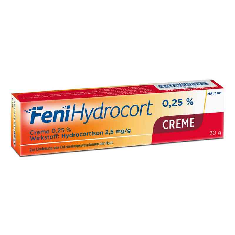FeniHydrocort Creme 0,25 %, Hydrocortison 2,5 mg/g 20 g von Haleon Germany GmbH PZN 10796980