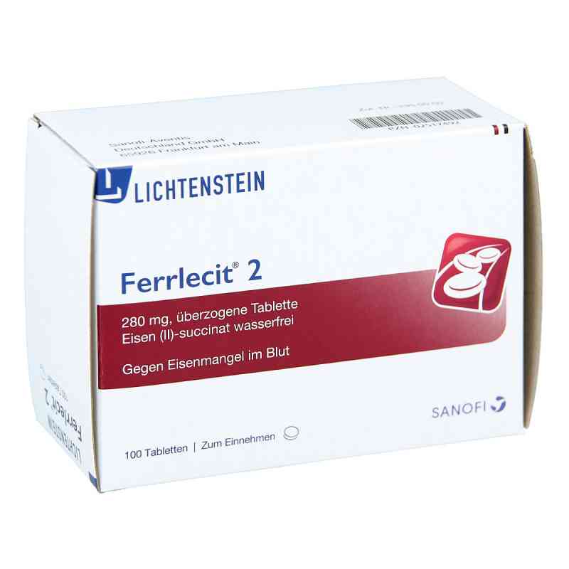 Ferrlecit 2 überzogene Tabletten 100 stk von Sanofi-Aventis Deutschland GmbH PZN 02517492