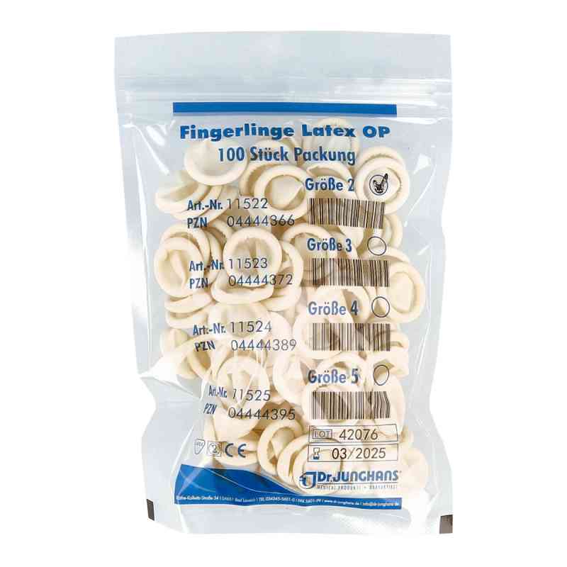Fingerling Op Latex Größe 2 gerollt 100 stk von Dr. Junghans Medical GmbH PZN 04444366