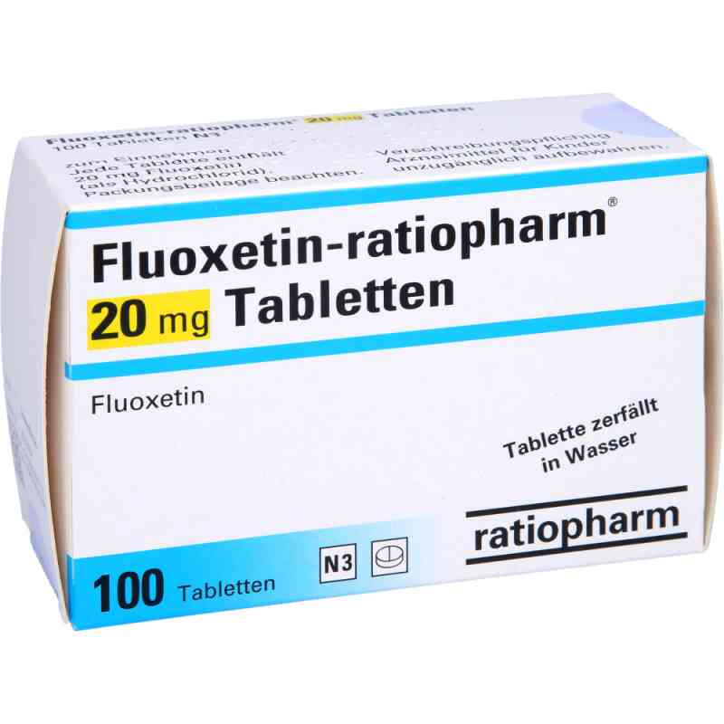 Fluoxetin-ratiopharm 20 mg Tabletten 100 stk von ratiopharm GmbH PZN 01502117