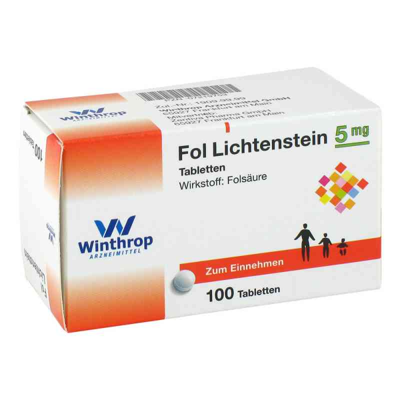 Fol Lichtenstein 5 mg Tabletten 100 stk von Zentiva Pharma GmbH PZN 07219753
