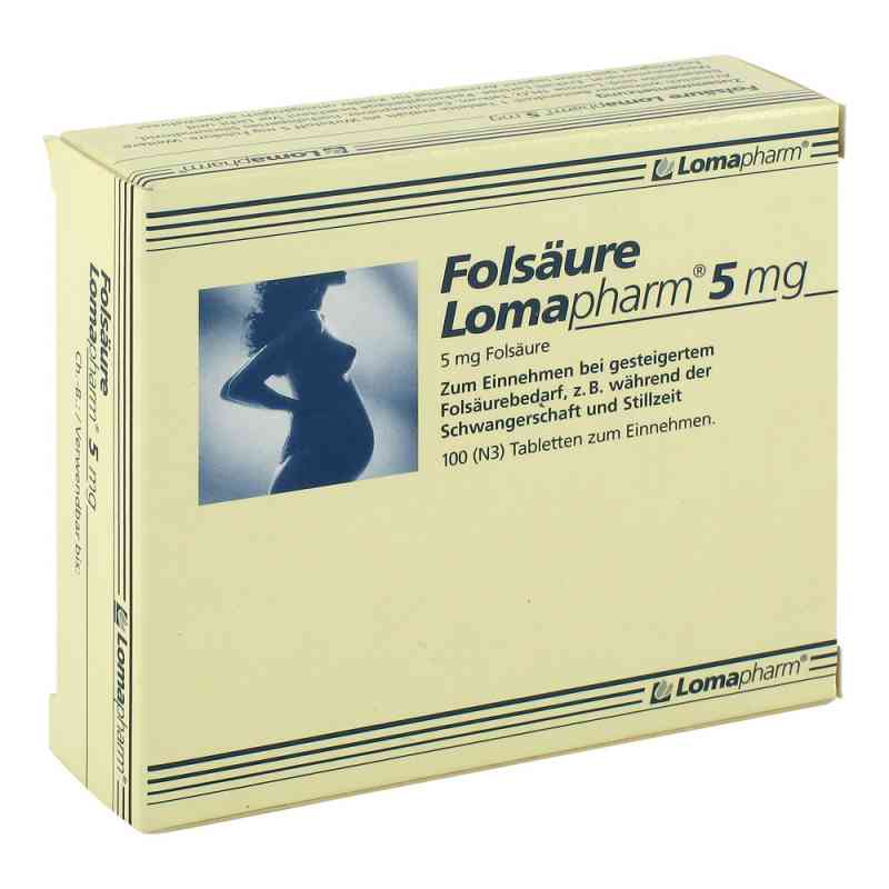 Folsäure Lomapharm 5 mg Tabletten 100 stk von LOMAPHARM GmbH PZN 01713357