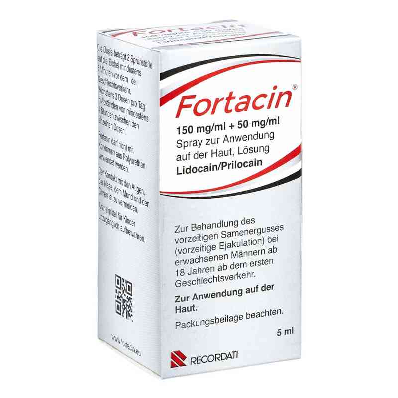 Fortacin 150 mg/ml + 50 mg/ml Spray zur Anw.a.Haut 5 ml von Recordati Pharma GmbH PZN 16829031