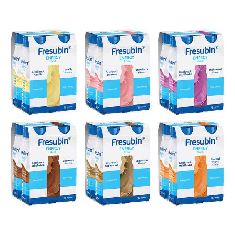 Fresubin Energy Trinknahrung Mischkarton | Aufbaunahrung 6X4X200 ml von Fresenius Kabi Deutschland GmbH PZN 06091564