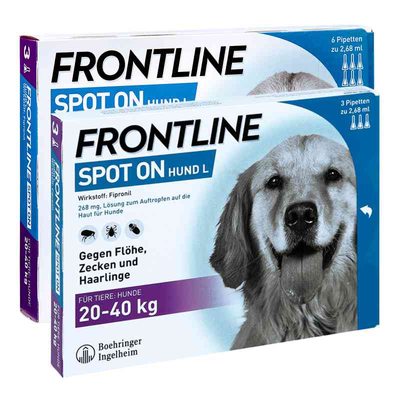 FRONTLINE SPOT ON Hund L 9 stk von Boehringer Ingelheim VETMEDICA GmbH PZN 08100873