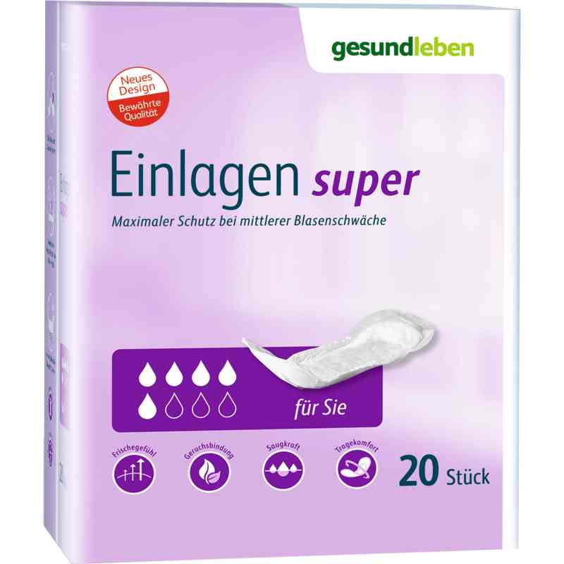 Gesund Leben Einlagen super 20 stk von Alliance Healthcare Deutschland GmbH PZN 13342995