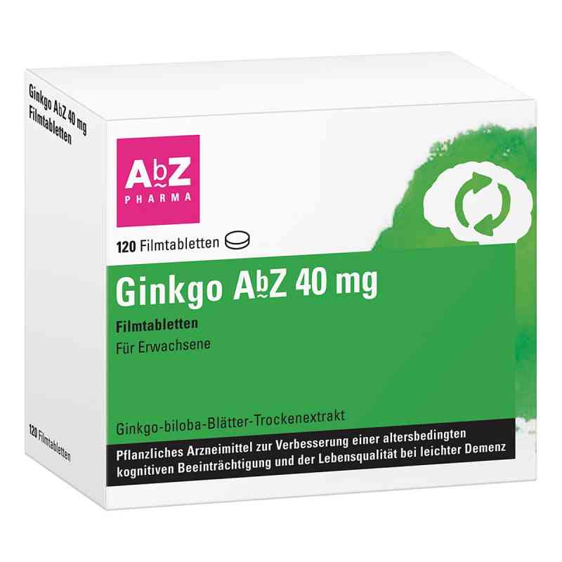 Ginkgo Abz 40 mg Filmtabletten 120 stk von AbZ Pharma GmbH PZN 14164751