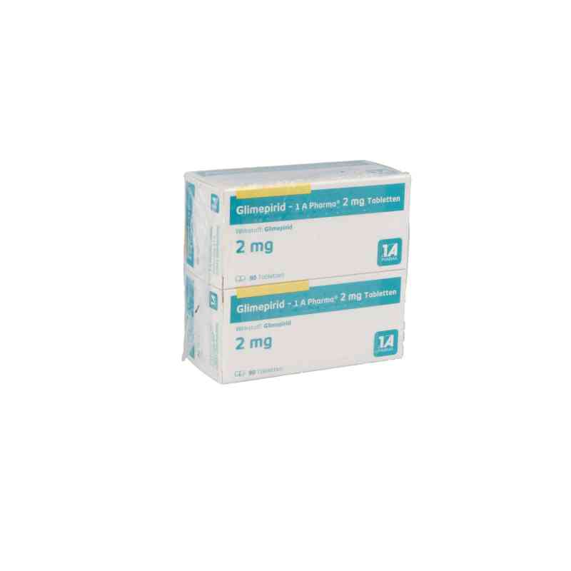 Glimepirid-1A Pharma 2mg 180 stk von 1 A Pharma GmbH PZN 09005424