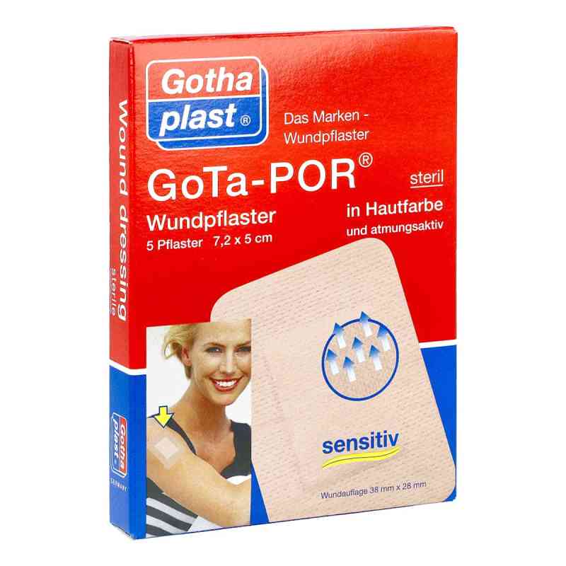 Gota-por Wundpflaster 5x7,2 cm steril hautfarben 5 stk von Gothaplast GmbH PZN 11240339