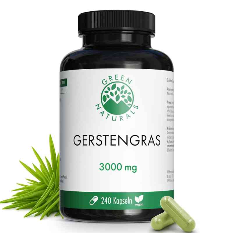 Green Naturals® Gerstengras 3000 mg Kapseln vegan 240 stk von Heilpflanzenwohl GmbH PZN 19973946