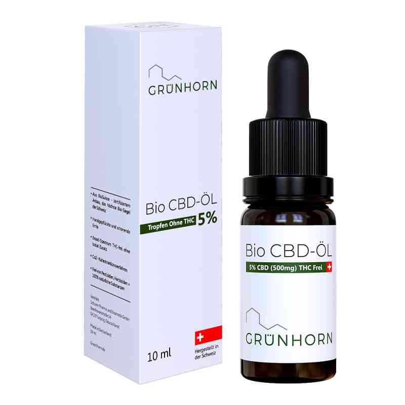 Grünhorn Bio Cbd-öl 5% 10 ml von apo.com Group GmbH PZN 16528186