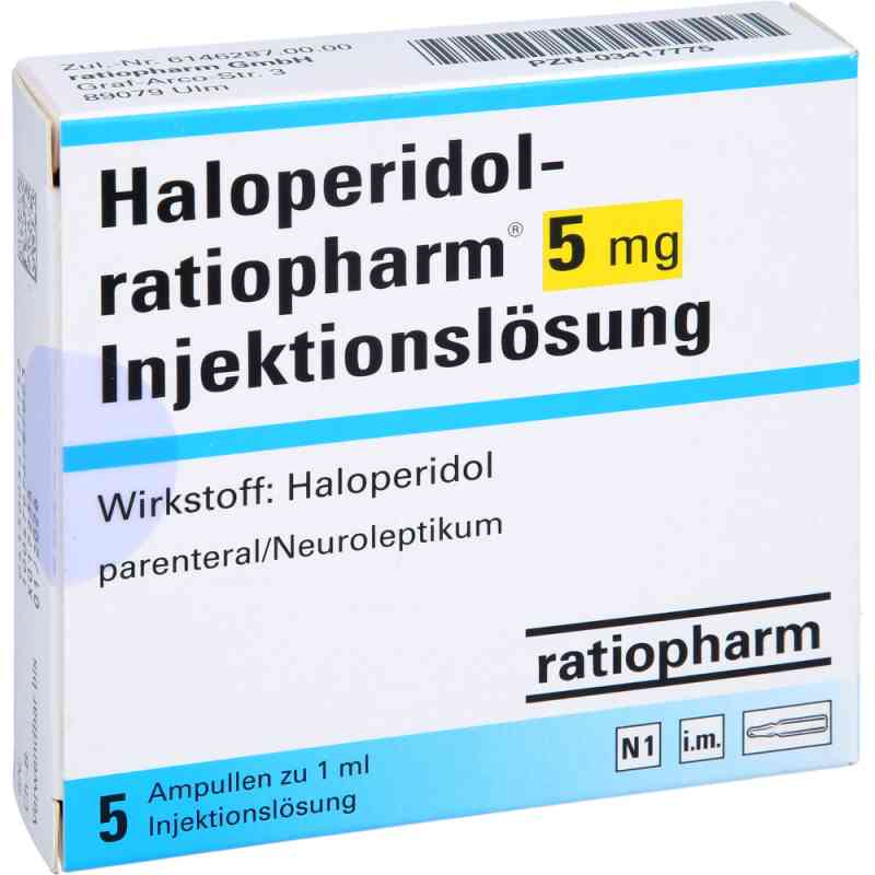 Haloperidol ratiopharm 5 mg iniecto -lsg. Ampullen 5 stk von ratiopharm GmbH PZN 03417775