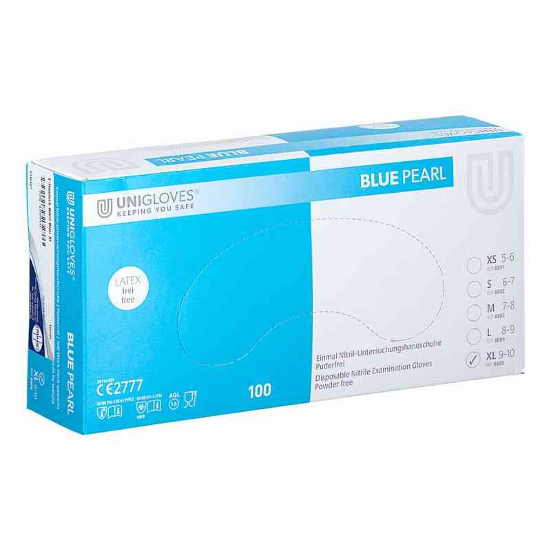 Handschuhe Einmal Nitril Xl blau 100 stk von Param GmbH PZN 02500132