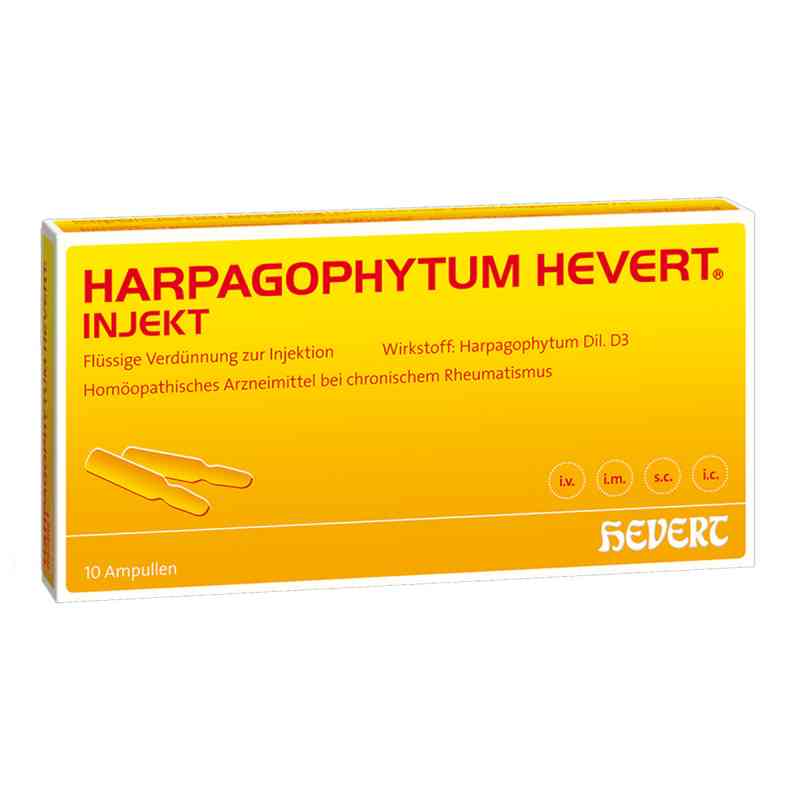 Harpagophytum Hevert injekt Ampullen 10 stk von Hevert-Arzneimittel GmbH & Co. K PZN 13702761