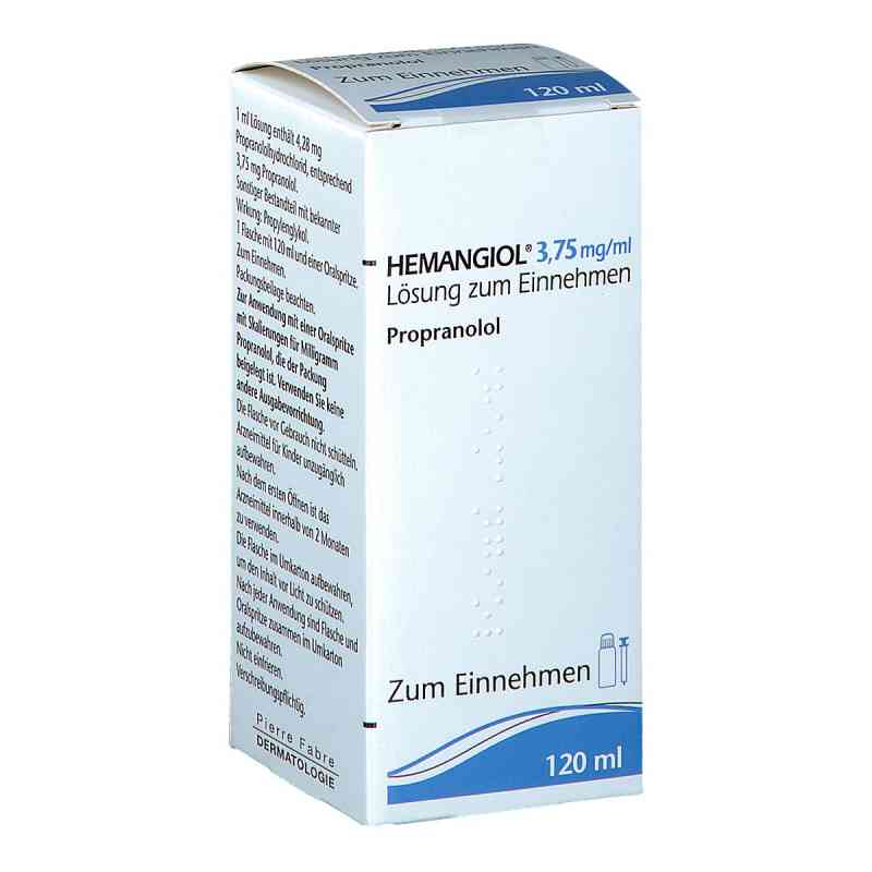Hemangiol 3,75 mg/ml Lösung zum Einnehmen 120 ml von PIERRE FABRE DERMO KOSMETIK GmbH PZN 10333889