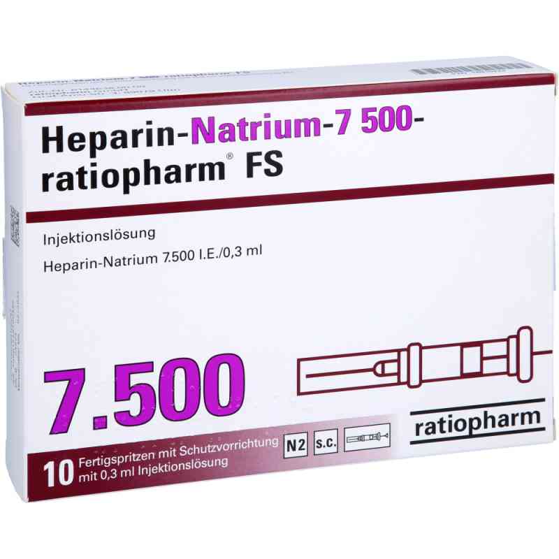 Heparin-natrium-7.500-ratiopharm iniecto -l.f.-sp.m.sd 10 stk von ratiopharm GmbH PZN 16910224