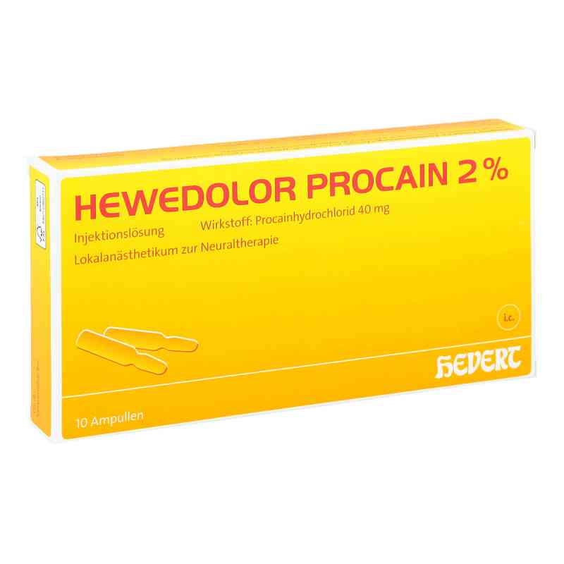 Hewedolor Procain 2% Ampullen 10 stk von Hevert-Arzneimittel GmbH & Co. K PZN 03919815