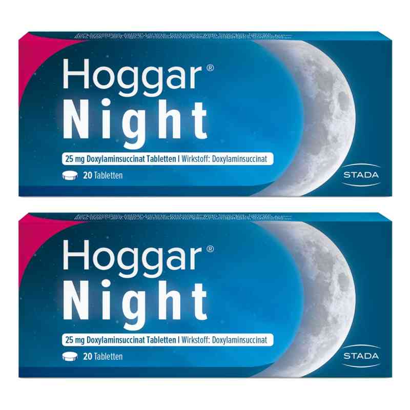 Hoggar® Night 25 mg Doxylamin Tabletten 2x20 stk von  PZN 08102430