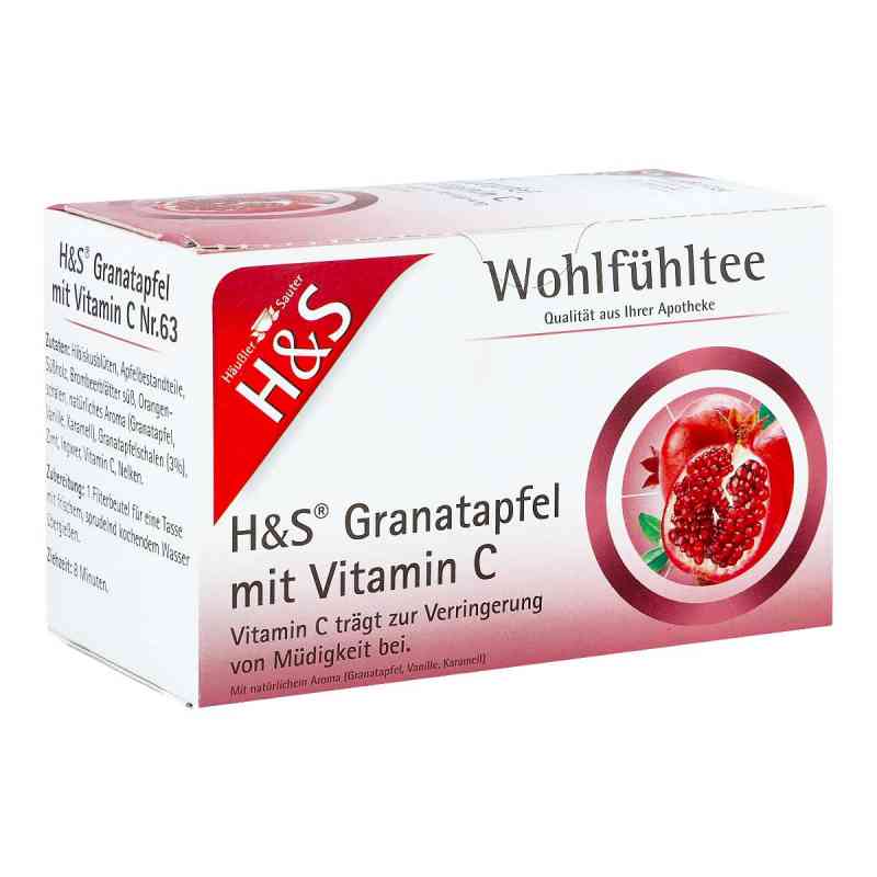 H&s Granatapfel Mit Vitamin C Filterbeutel 20X2 g von H&S Tee - Gesellschaft mbH & Co. PZN 16942017