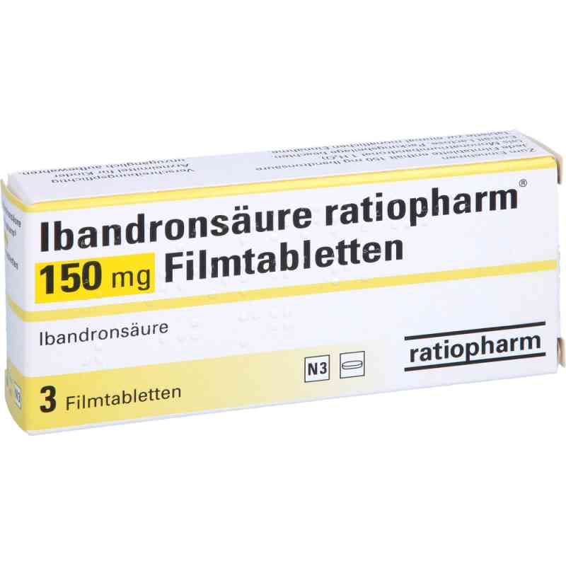 Ibandronsäure ratiopharm 150mg 3 stk von ratiopharm GmbH PZN 08440075