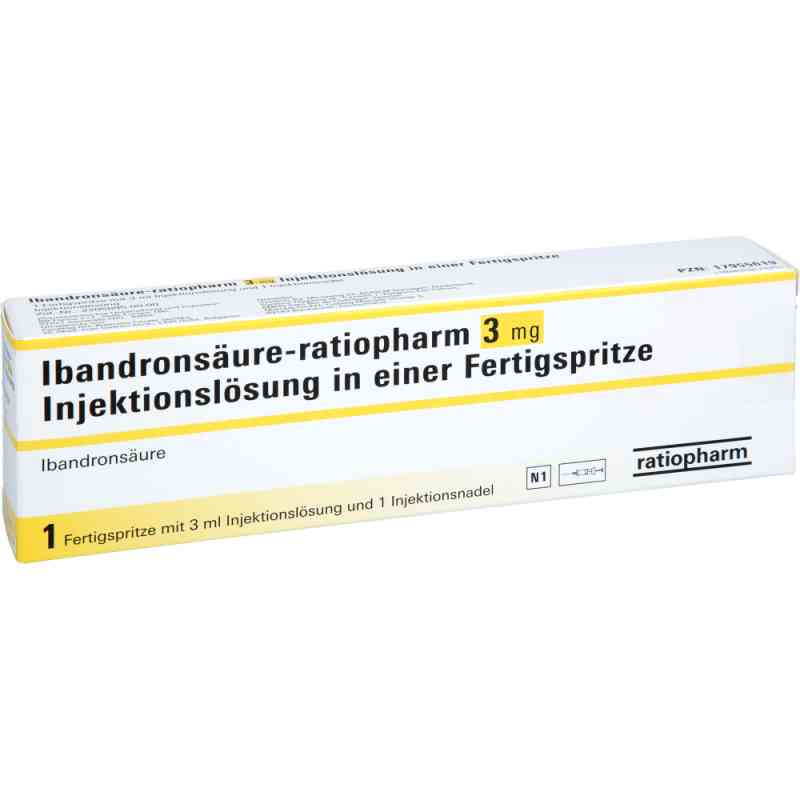 Ibandronsäure-ratiopharm 3 Mg iniecto -lsg.i.e.f.-sp. 1 stk von BB FARMA S.R.L. PZN 17955619
