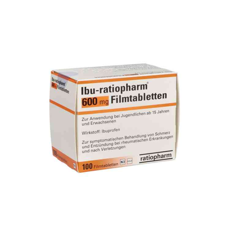 Ibu-ratiopharm 600mg 100 stk von ratiopharm GmbH PZN 08531346