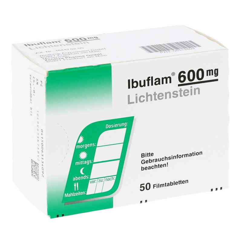 Ibuflam 600mg Lichtenstein 50 stk von Zentiva Pharma GmbH PZN 06313409
