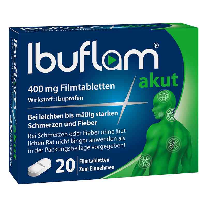 Ibuflam® akut: 400 mg Ibuprofen Schmerztabletten 20 stk von A. Nattermann & Cie GmbH PZN 04100218