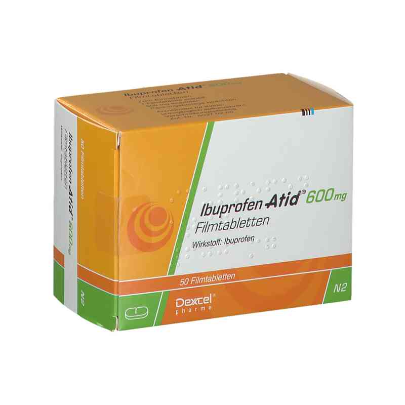 Ibuprofen Atid 600mg 50 stk von Dexcel Pharma GmbH PZN 07296593