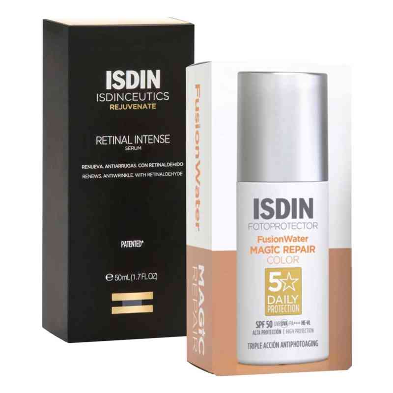 ISDIN Isdinceutics Retinal Intense Gel + Fotoprotector Fusion Wa 2x50 ml von ISDIN GmbH PZN 08106217