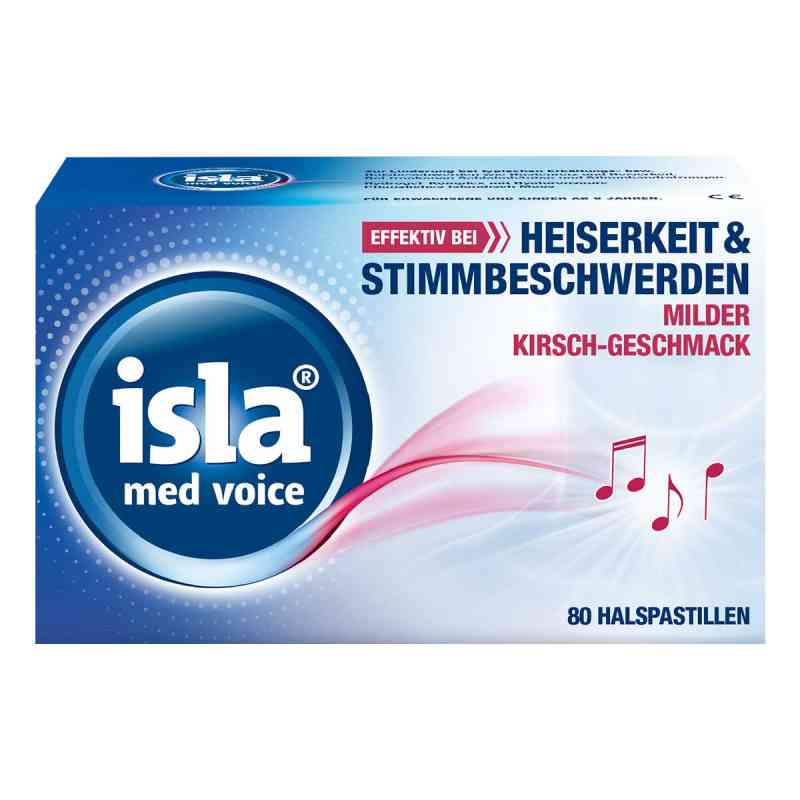 isla med voice Halspastillen bei Heiserkeit & Stimmbeschwerden 80 stk von Engelhard Arzneimittel GmbH & Co.KG PZN 16958343