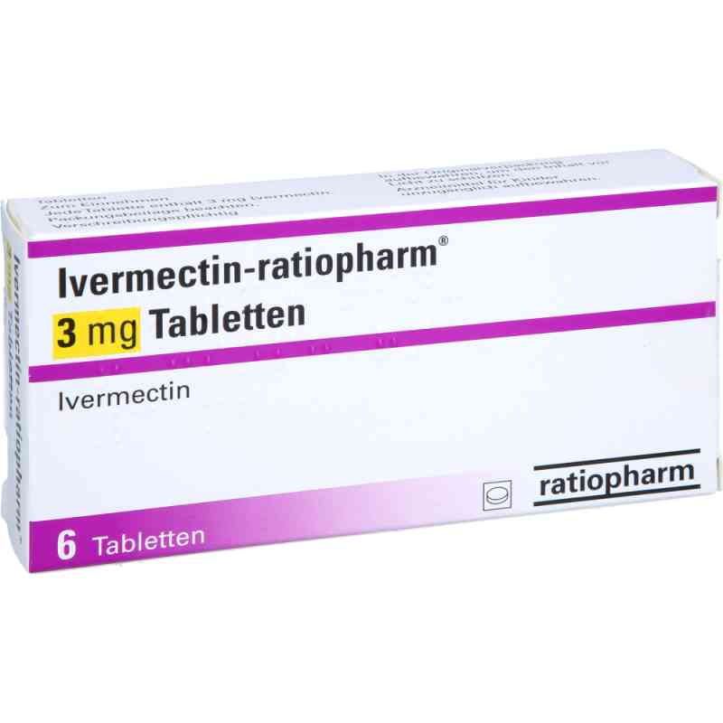 Ivermectin-ratiopharm 3 Mg Tabletten 6 stk von ratiopharm GmbH PZN 18458455
