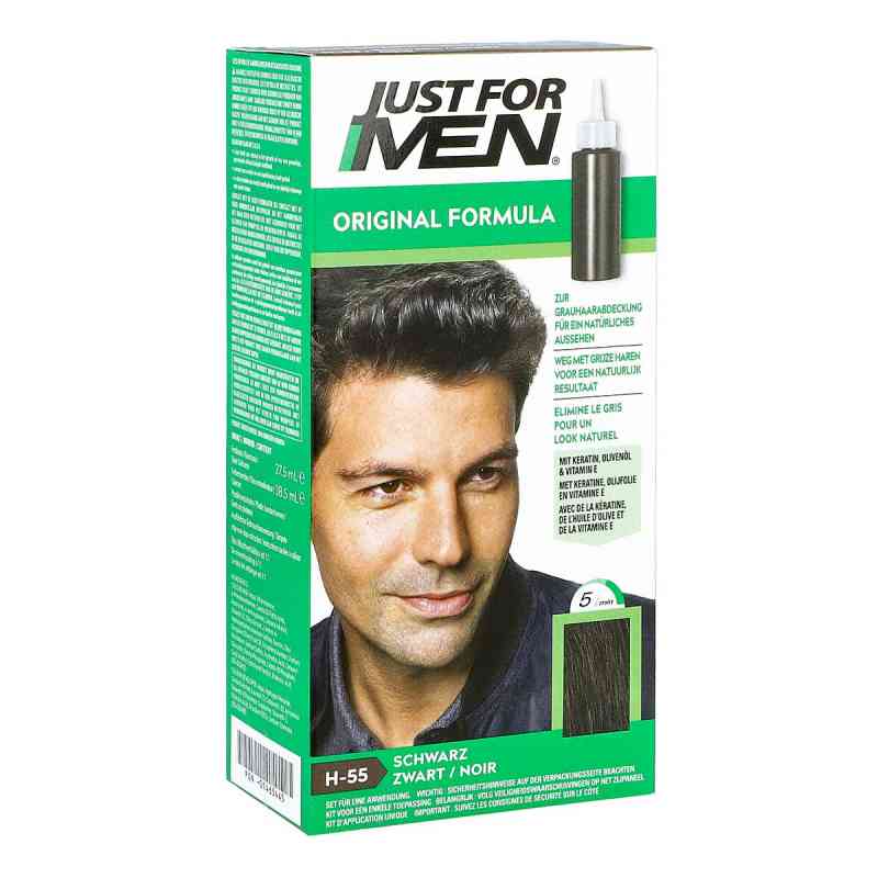 Just for men Tönungsshampoo schwarz 60 ml von Pharma Netzwerk PNW GmbH PZN 01465445